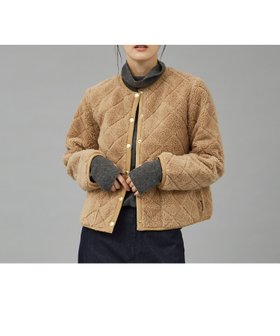 【カリテ/qualite】の【TRADITIONAL WEATHERWEAR】キルティングボアブルゾン 人気、トレンドファッション・服の通販 founy(ファニー) ファッション Fashion レディースファッション Ladies' Fashion Online アウター Coat Outerwear ブルゾン Blouson/Jackets キルティング Quilting コレクション Collection シンプル Simple ブルゾン Blouson リラックス Relax |ID:prp329100004595777