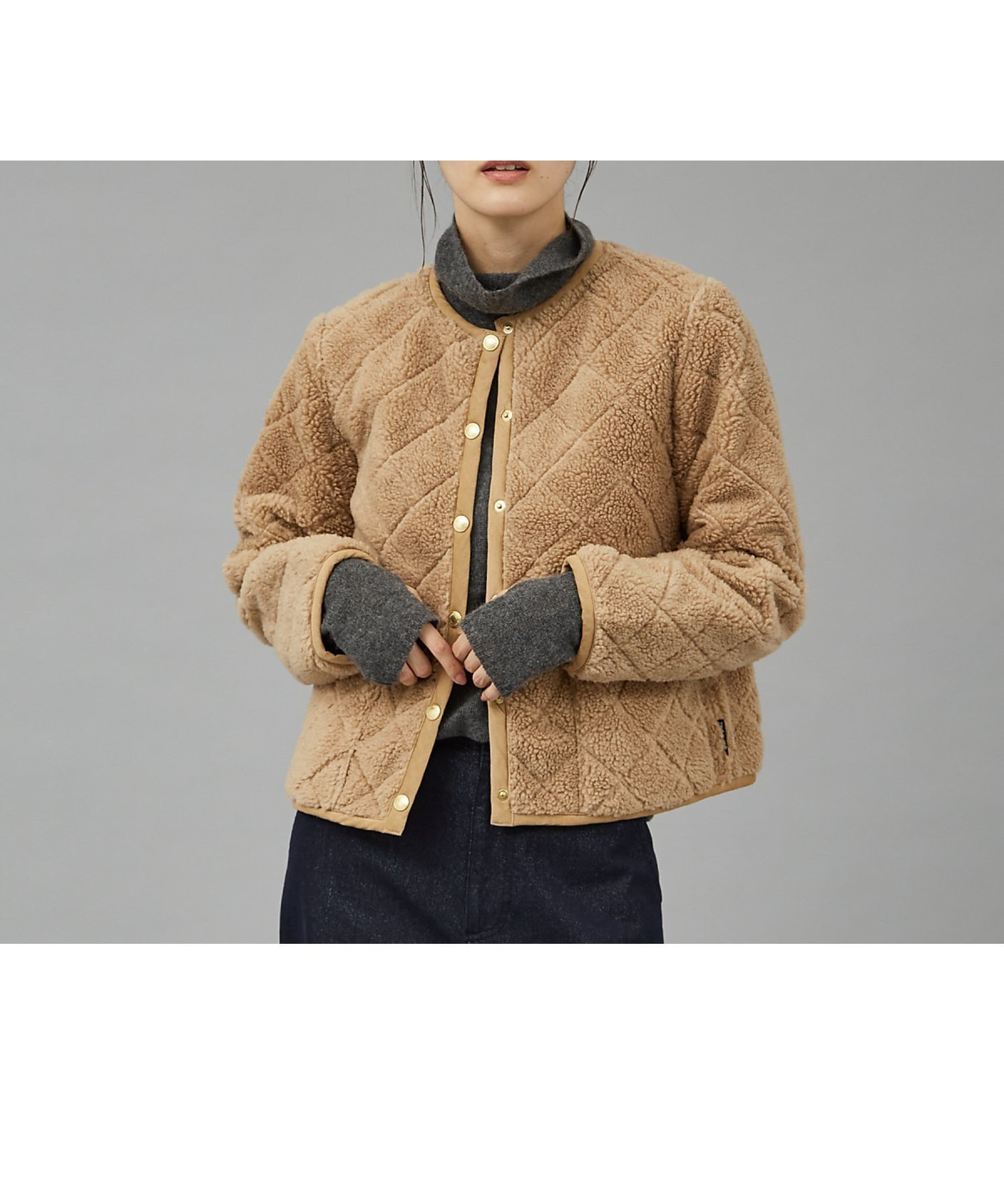【カリテ/qualite】の【TRADITIONAL WEATHERWEAR】キルティングボアブルゾン 人気、トレンドファッション・服の通販 founy(ファニー) 　ファッション　Fashion　レディースファッション　Ladies' Fashion Online　アウター　Coat Outerwear　ブルゾン　Blouson/Jackets　キルティング　Quilting　コレクション　Collection　シンプル　Simple　ブルゾン　Blouson　リラックス　Relax　 other-1|ID: prp329100004595777 ipo3291000000032656748
