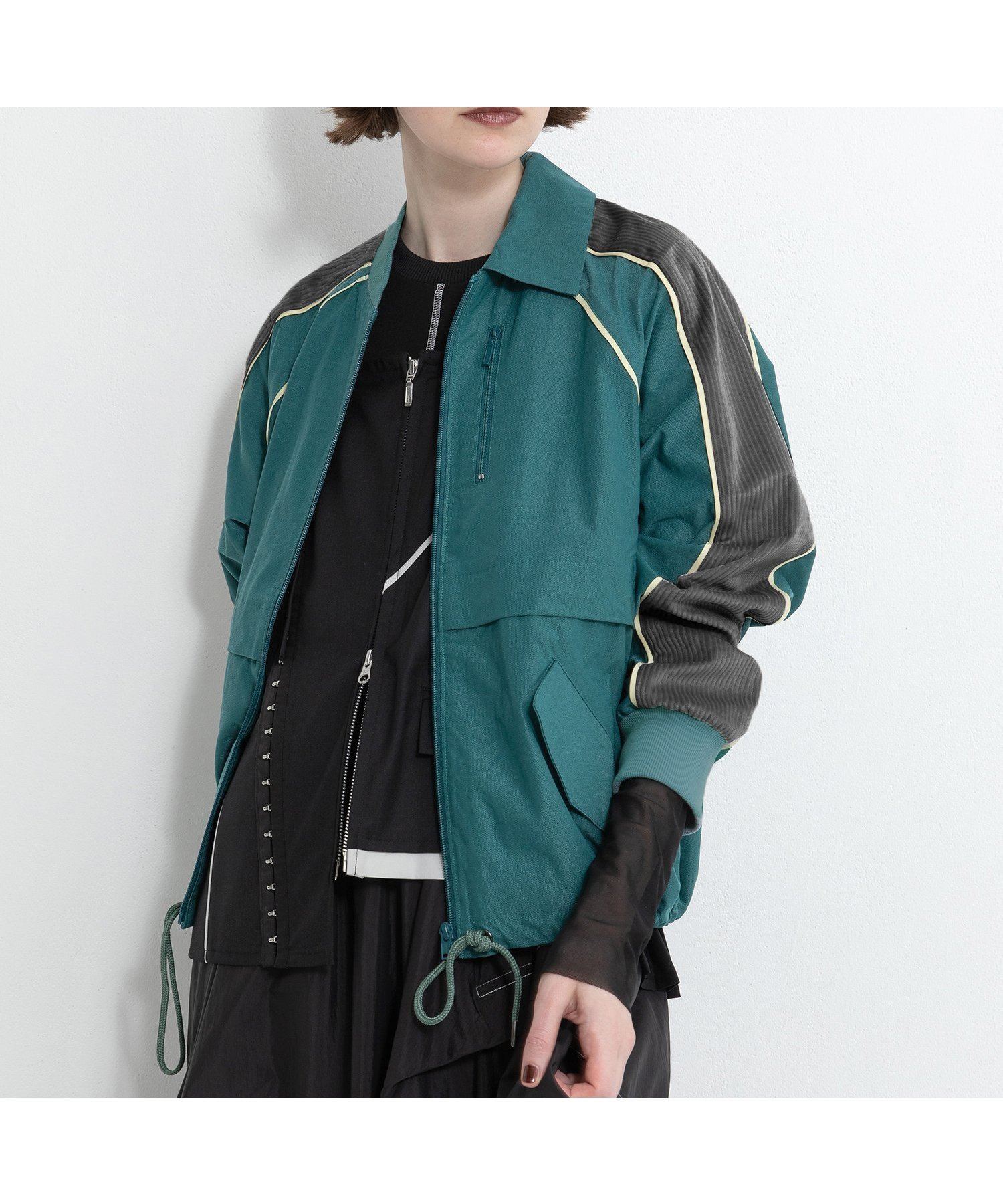 【アウラアイラ/AULA AILA】のSLEEVE LINE LIGHT BLOUSON インテリア・キッズ・メンズ・レディースファッション・服の通販 founy(ファニー) 　ファッション　Fashion　レディースファッション　Fashion for Women　アウター　Coat / Outerwear Collection　ブルゾンジャケット・スポーティアウター　Blouson Jackets　冬　Winter / This Winter　A/W・秋冬　Autumn/Winter　GREEN|ID: prp329100004595789 ipo3291000000032656872