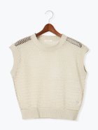 【テチチ/Te chichi】のラメメッシュニットベスト ゴールド|ID: prp329100004595791 ipo3291000000032656894