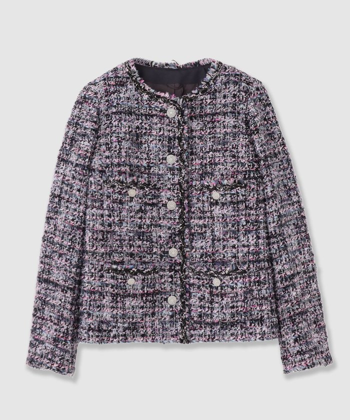 【アナイ/ANAYI】のミックスツイードクルージャケット インテリア・キッズ・メンズ・レディースファッション・服の通販 founy(ファニー) https://founy.com/ ファッション Fashion レディースファッション Fashion for Women アウター Coat / Outerwear Collection レディースジャケット・軽アウター Jackets ウォーム Warm Fabric シルバー Silver, Metallic Silver ジャケット Jacket, Outerwear ツイード Twill, Twill Weave フランス France, French ブレード Braid, Decorative Trim ポケット Pocket, Pocket Detail メタル Metal, Metal Parts モノトーン Monotone, Black and White ラグジュアリー Luxury, Elegant A/W・秋冬 Autumn/Winter |ID: prp329100004595794 ipo3291000000032656906