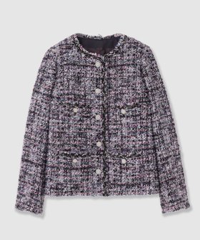 【アナイ/ANAYI】のミックスツイードクルージャケット 人気、トレンドファッション・服の通販 founy(ファニー) ファッション Fashion レディースファッション Ladies' Fashion Online アウター Coat Outerwear ジャケット Jackets ウォーム Worm シルバー Silver ジャケット Jacket ツイード Tweed フランス France ブレード Blade ポケット Pocket メタル Metal モノトーン Monotone ラグジュアリー Luxury A/W・秋冬 Aw・Autumn/Winter・Fw・Fall-Winter |ID:prp329100004595794