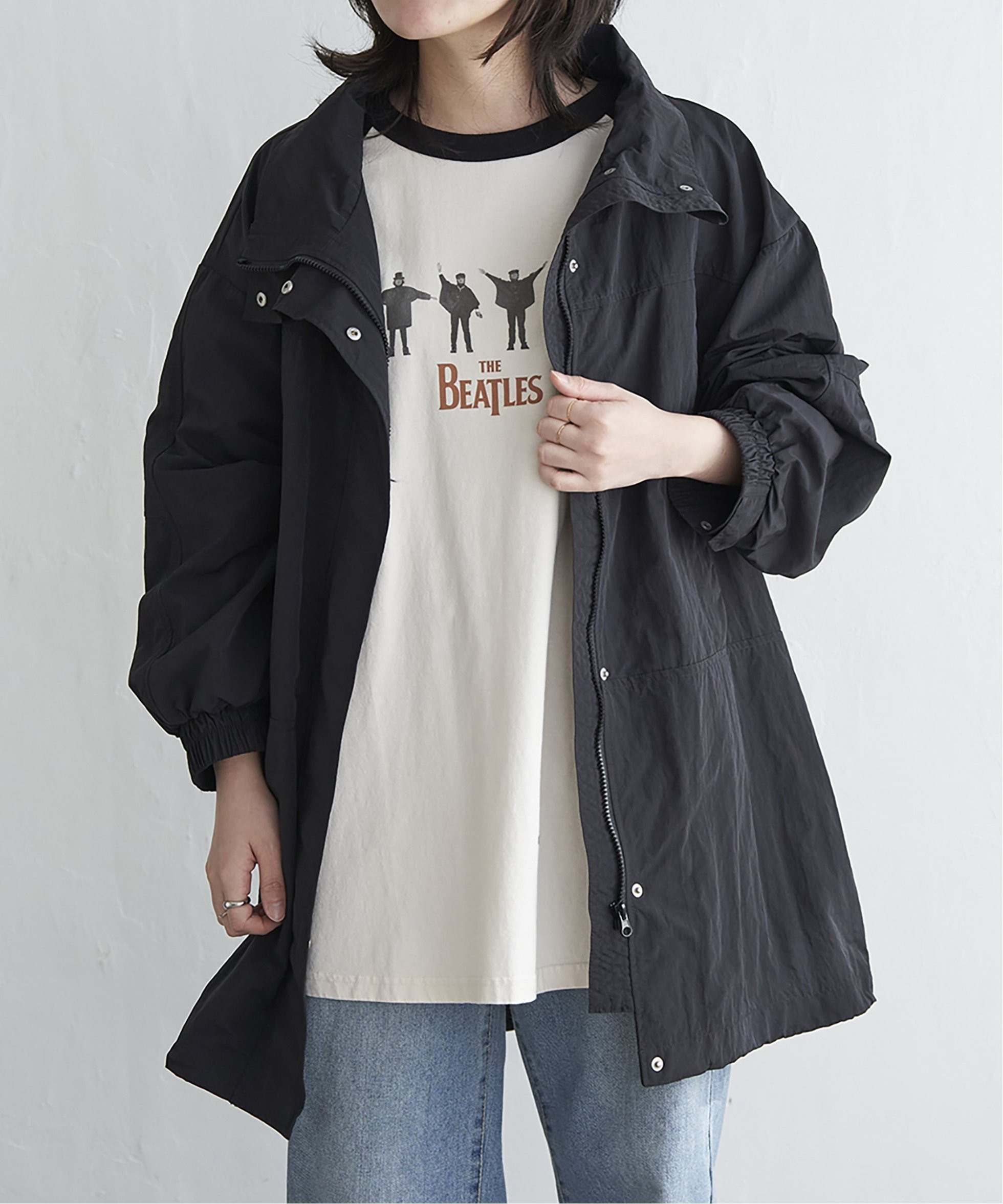 【ヴァンス エクスチェンジ/VENCE EXCHANGE】のナイロンモンスターコート 人気、トレンドファッション・服の通販 founy(ファニー) 　ファッション　Fashion　レディースファッション　Fashion for Women　アウター　Coat / Outerwear Collection　コート・ロングコート・ピーコート　Long Coats, Peacoats & More　おすすめ　Recommended / Our Picks　シンプル　Simple, Minimal　スマート　Smart, Elegant　デニム　Denim, Jeans Material　ドローストリング　Drawstring, Pull Cord　 other-1|ID: prp329100004595799 ipo3291000000032656961