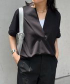 【その他のブランド/Other】のカットジョーゼットキーネックオーバープルオーバー ブラック|ID: prp329100004595800 ipo3291000000032730659