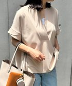 【その他のブランド/Other】のカットジョーゼットキーネックオーバープルオーバー ベージュ|ID: prp329100004595800 ipo3291000000032730661