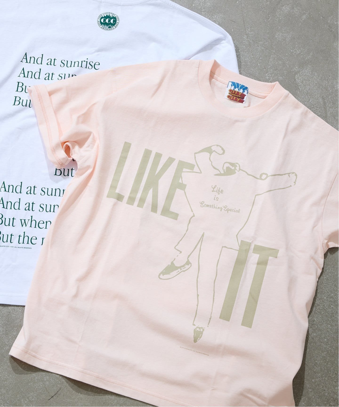 【ジャーナルスタンダード/JOURNAL STANDARD】の別注【City Country City/シティーカントリーシティー】 COTTON S/S T-SHIRT インテリア・キッズ・メンズ・レディースファッション・服の通販 founy(ファニー) 　ファッション　Fashion　レディースファッション　Ladies' Fashion Online　トップス・カットソー　Tops/Tshirt　シャツ/ブラウス　Shirts/Blouses　ロング / Tシャツ　T-Shirts　2025年　2025　2025-2026秋冬・A/W　Aw/Autumn/Winter/Fw/Fall/2025-2026　別注　Special Order　夏　Summer　S/S・春夏　Ss・Spring/Summer　ピンク|ID: prp329100004595809 ipo3291000000032657057