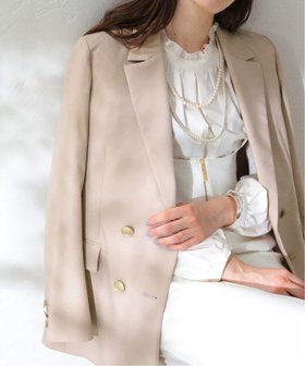 【ラ トータリテ/La TOTALITE】のT/Rダブルブレストジャケット 人気、トレンドファッション・服の通販 founy(ファニー) ファッション Fashion レディースファッション Fashion for Women アウター Coat / Outerwear Collection レディースジャケット・軽アウター Jackets 2025年 2025 2025春夏・S/S Spring/Summer 2025 SS25 カットソー Cut and Sewn Top シンプル Simple, Minimal ジャケット Jacket, Outerwear セレモニー Ceremony タイトスカート Pencil Skirt, Tight Skirt デニム Denim, Jeans Material ブローチ Brooch, Pin Brooch 今季 This Season, Current Season 定番 Standard, Basic Item ビジネス 仕事 通勤 Business / Work / Commuting |ID:prp329100004595850