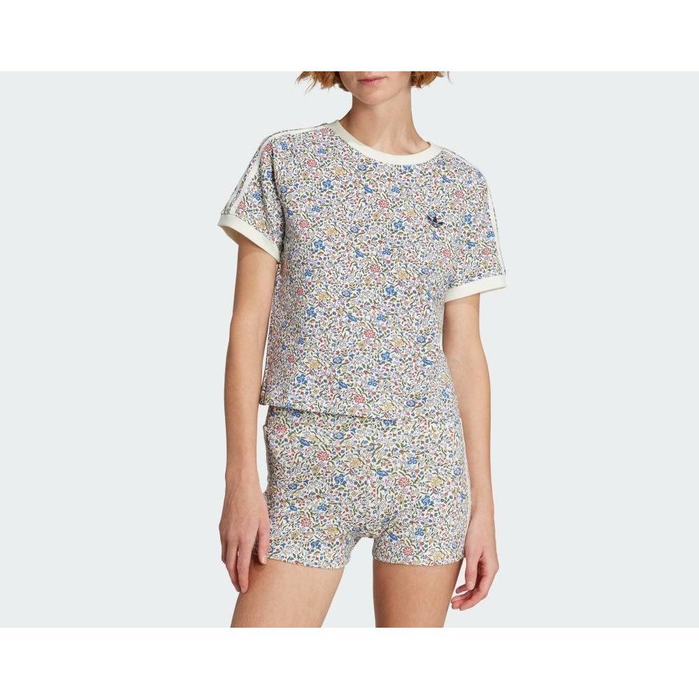 【アディダス/adidas】の【公式】アディダス adidas adidas Originals × Liberty London カリ半袖Tシャツ インテリア・キッズ・メンズ・レディースファッション・服の通販 founy(ファニー) 　ファッション　Fashion　レディースファッション　Ladies' Fashion Online　トップス・カットソー　Tops/Tshirt　シャツ/ブラウス　Shirts/Blouses　ロング / Tシャツ　T-Shirts　カラフル　Colorful　コラボ　Collaboration　スタイリッシュ　Stylish　スリム　Slim　フィット　Fit　プリント　Print　半袖　Short Sleeve　ホワイト|ID: prp329100004595854 ipo3291000000032657330