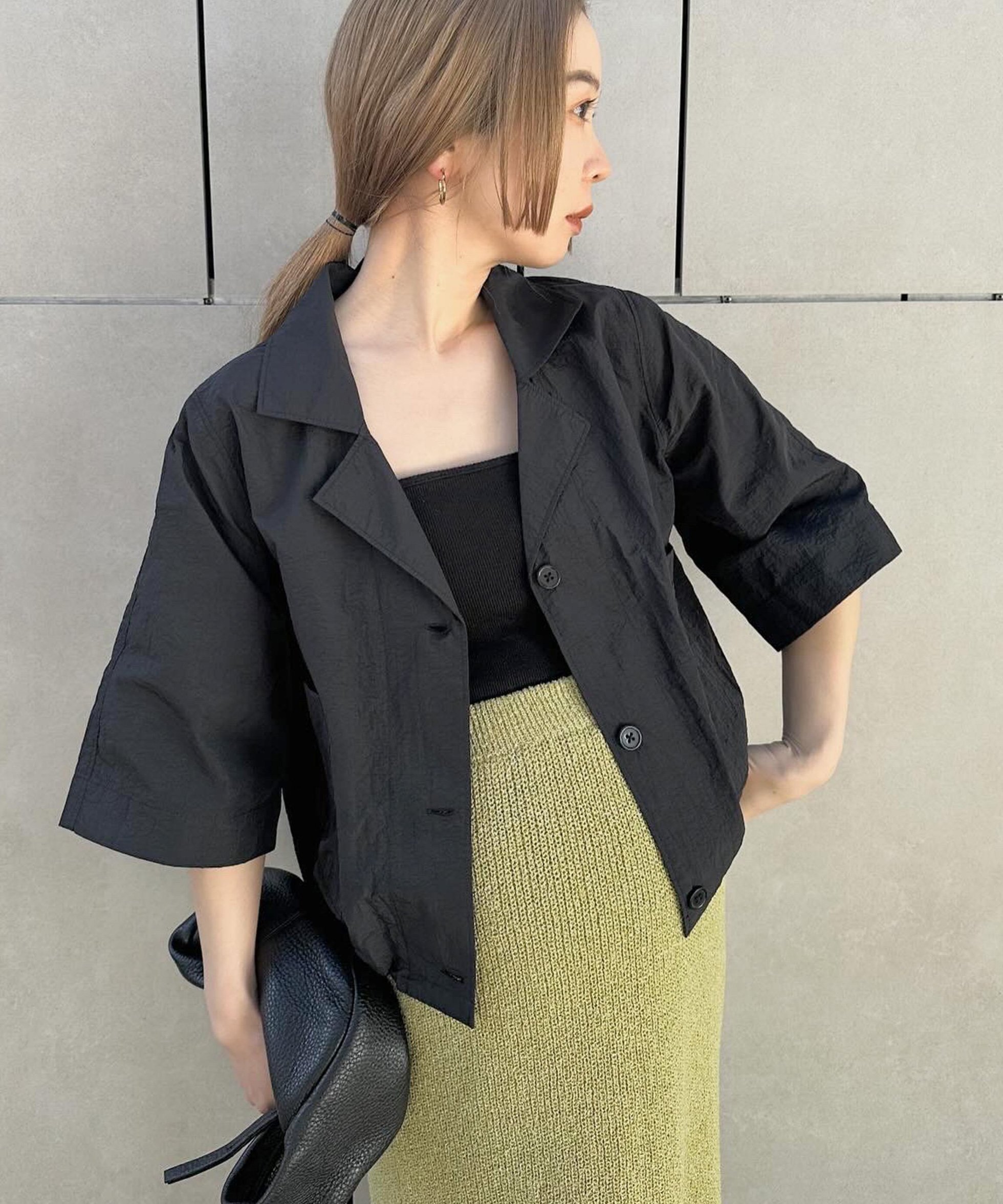 【その他のブランド/Other】のナイロンハーフスリーブジャケット インテリア・キッズ・メンズ・レディースファッション・服の通販 founy(ファニー) 　ファッション　Fashion　レディースファッション　Fashion for Women　アウター　Coat / Outerwear Collection　レディースジャケット・軽アウター　Jackets　コンパクト　Compact, Small Size　シンプル　Simple, Minimal　ポケット　Pocket, Pocket Detail　ブラック-990|ID: prp329100004595858 ipo3291000000032657384