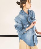 【ノーブル / スピック&スパン/NOBLE / Spick & Span】のSERGE/サージ SCARF DENIM JACKET ブルー A|ID: prp329100004595868 ipo3291000000032657460