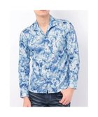 【トルネードマート/TORNADO MART / MEN】のTORNADO MARTジュエルバタフライプリントシャツ ライトブルー|ID: prp329100004595877 ipo3291000000032657598