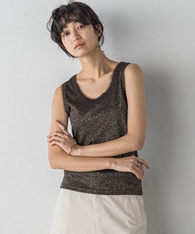 【メイソングレイ/MAYSON GREY】のチュール使いラメリブタンクトップ≪手洗い可能≫ 人気、トレンドファッション・服の通販 founy(ファニー) ファッション Fashion レディースファッション Ladies' Fashion Online インナー Inner 春 Spring カーディガン Cardigan ストレート Straight タンク Tank チュール Tulle S/S・春夏 Ss・Spring/Summer 夏 Summer |ID:prp329100004595921