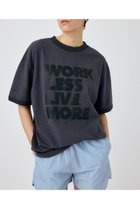 【マウジー/moussy】のSLOGAN ビッグ TEE 人気、トレンドファッション・服の通販 founy(ファニー) ファッション Fashion レディースファッション Ladies' Fashion Online おすすめ Recommend クラシカル Classical ショート Short スラックス Slacks ビッグ Big ルーズ Loose 人気 Popularity 今季 This Season 再入荷 Restock/Back In Stock/Re Arrival thumbnail L/BLK1|ID: prp329100004595929 ipo3291000000032658023
