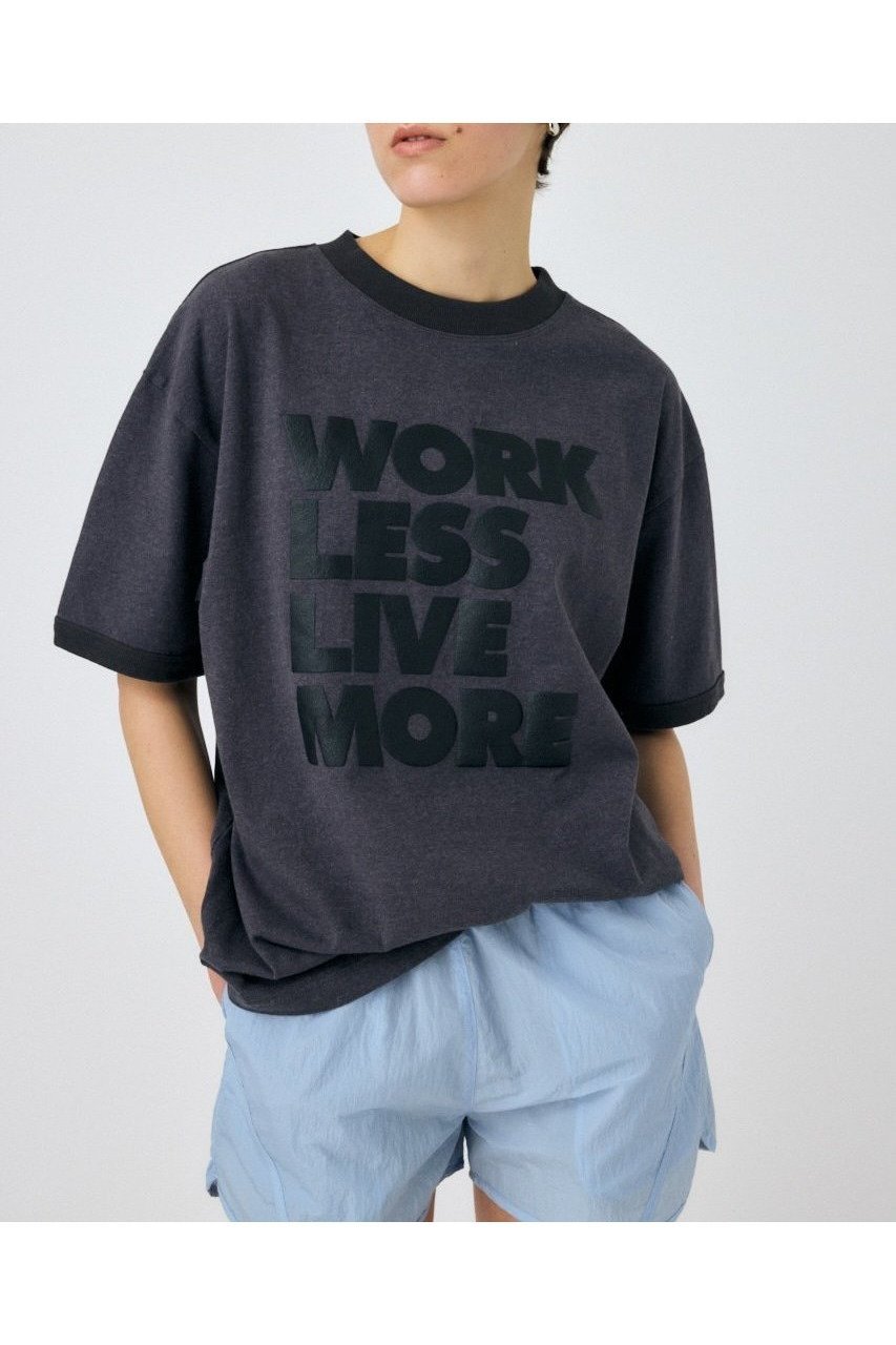 【マウジー/moussy】のSLOGAN ビッグ TEE インテリア・キッズ・メンズ・レディースファッション・服の通販 founy(ファニー) 　ファッション　Fashion　レディースファッション　Ladies' Fashion Online　おすすめ　Recommend　クラシカル　Classical　ショート　Short　スラックス　Slacks　ビッグ　Big　ルーズ　Loose　人気　Popularity　今季　This Season　再入荷　Restock/Back In Stock/Re Arrival　L/BLK1|ID: prp329100004595929 ipo3291000000032658023
