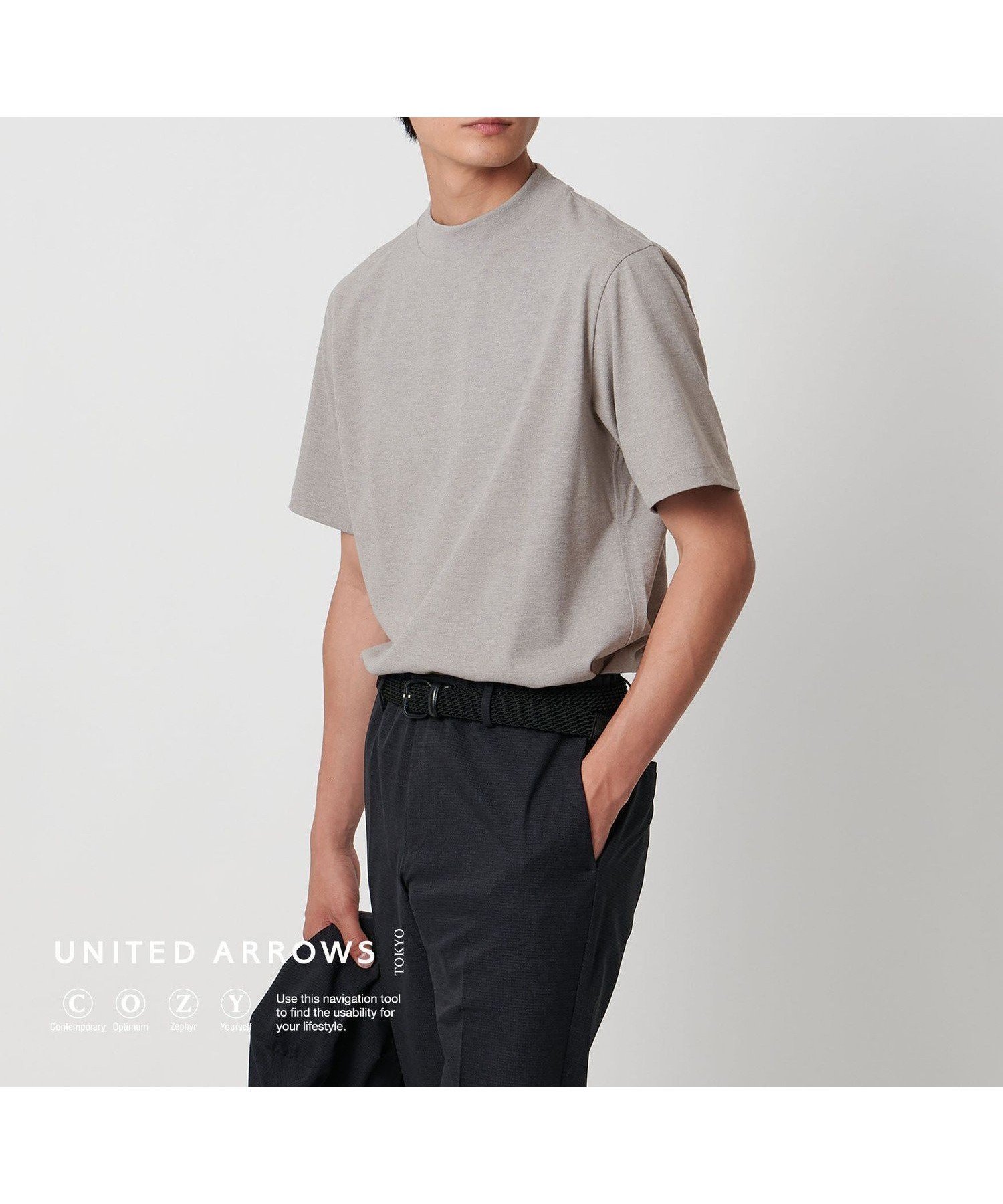 【ユナイテッドアローズ/UNITED ARROWS / MEN】のポリエステル モックネック Tシャツ UA COZY -吸水速乾- インテリア・キッズ・メンズ・レディースファッション・服の通販 founy(ファニー) 　ファッション　Fashion　メンズファッション　Fashion for Men　インナー　Innerwear　吸水　Absorbent, Quick-Dry　ジャケット　Jacket, Outerwear　ストレッチ　Stretch, Stretchy Fabric　ドレス　Dress, One-Piece　バランス　Balance, Style Balance　モックネック　Mock Neck, Short Turtleneck　おすすめ　Recommended / Our Picks　エレガント 上品　Elegant　ビジネス 仕事 通勤　Business / Work / Commuting　MD.GRAY|ID: prp329100004595970 ipo3291000000033448231