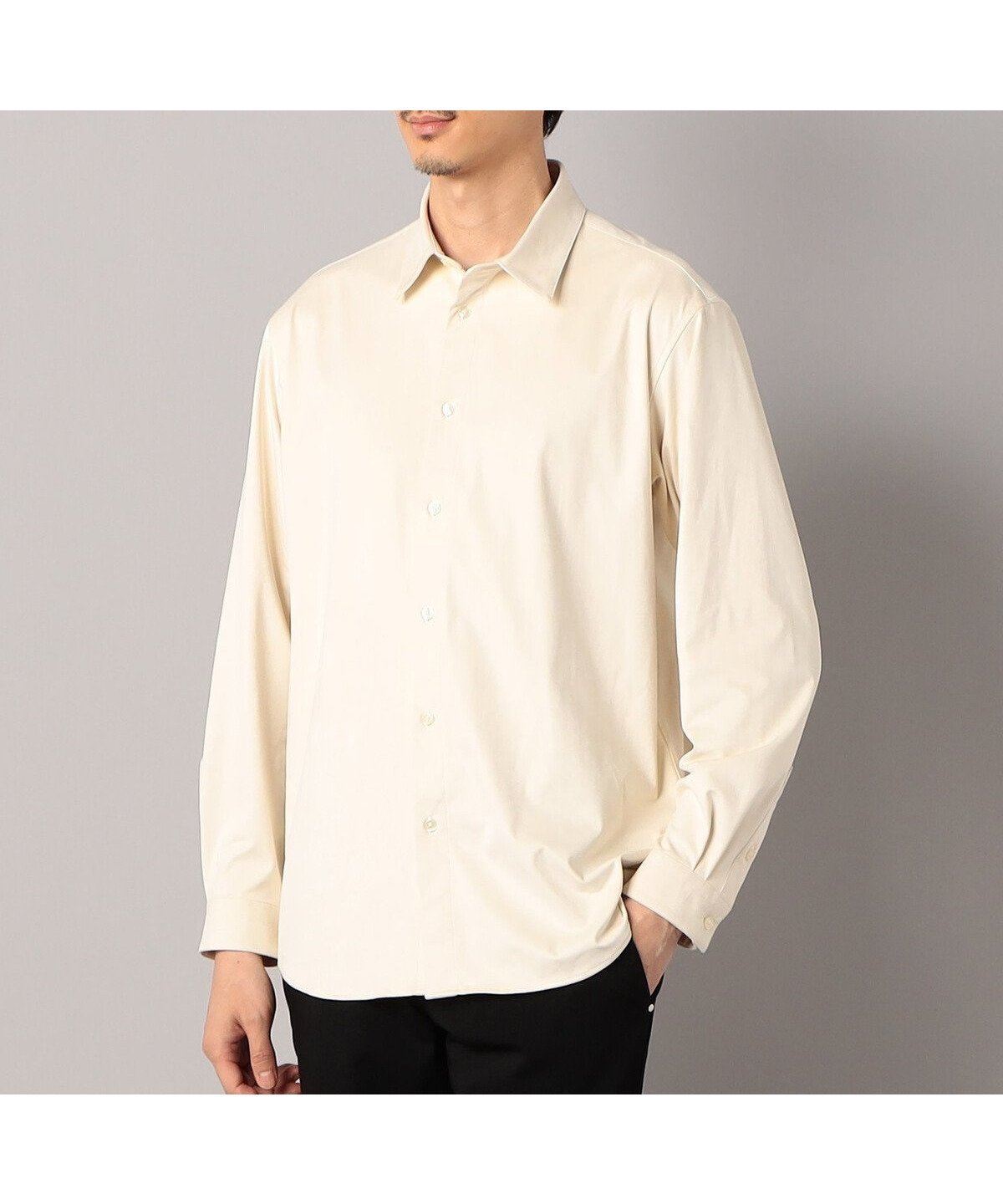 【コムサ メン/COMME CA / MEN】の【COMME CA MEN】両面ブラッシュジャージー レギュラーカラーシャツ インテリア・キッズ・メンズ・レディースファッション・服の通販 founy(ファニー) 　ファッション　Fashion　メンズファッション　Men's Style Online　エアリー　Airy　エレガント 上品　Elegant　シンプル　Simple　ジャージー　Jersey　ドレープ　Drape　プレート　Plate　ポケット　Pocket　メタル　Metal　アイボリー|ID: prp329100004595974 ipo3291000000032658381