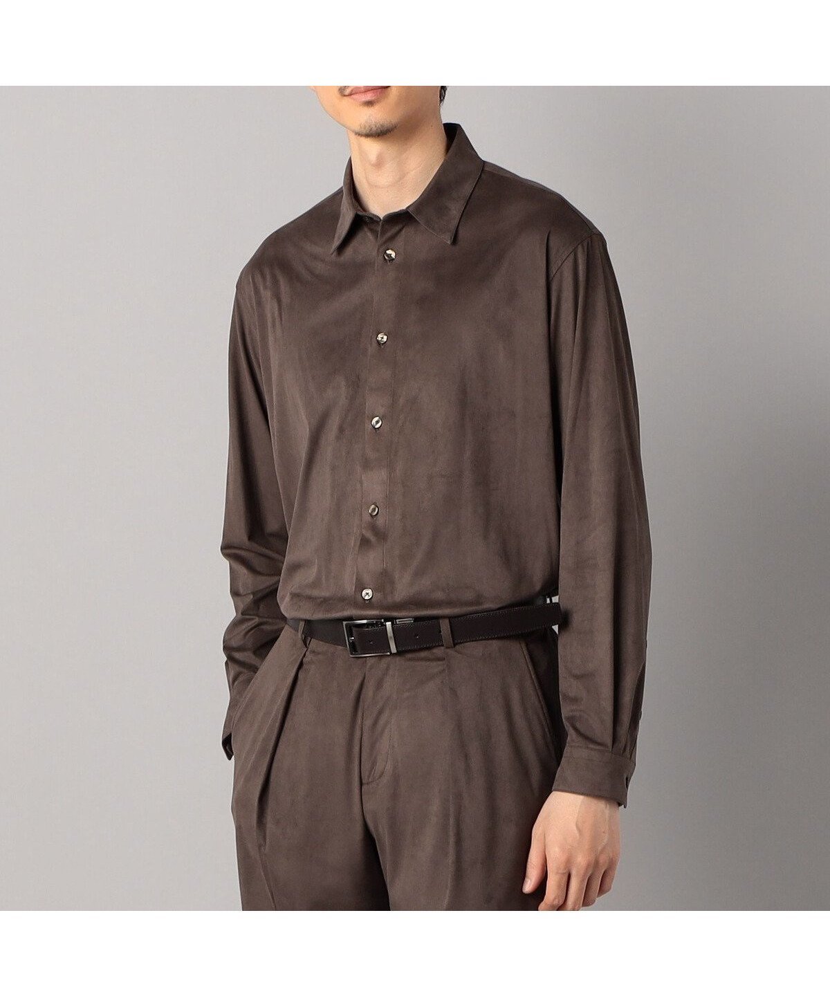 【コムサ メン/COMME CA / MEN】の【COMME CA MEN】両面ブラッシュジャージー レギュラーカラーシャツ インテリア・キッズ・メンズ・レディースファッション・服の通販 founy(ファニー) 　ファッション　Fashion　メンズファッション　Men's Style Online　エアリー　Airy　エレガント 上品　Elegant　シンプル　Simple　ジャージー　Jersey　ドレープ　Drape　プレート　Plate　ポケット　Pocket　メタル　Metal　ブラウン|ID: prp329100004595974 ipo3291000000032658382