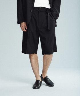 【アダムエロペ /ADAM ET ROPE' / MEN】のサマーウーステッド ベルテッド ショーツ / セットアップ可能 人気、トレンドファッション・服の通販 founy(ファニー) ファッション Fashion メンズファッション Men's Style Online セットアップ Setup/Men サマー Summer サンダル Sandals ショーツ Shorts ジャケット Jacket セットアップ Set Up トレンド Trend ワイド Wide おすすめ Recommend 夏 Summer |ID:prp329100004596009