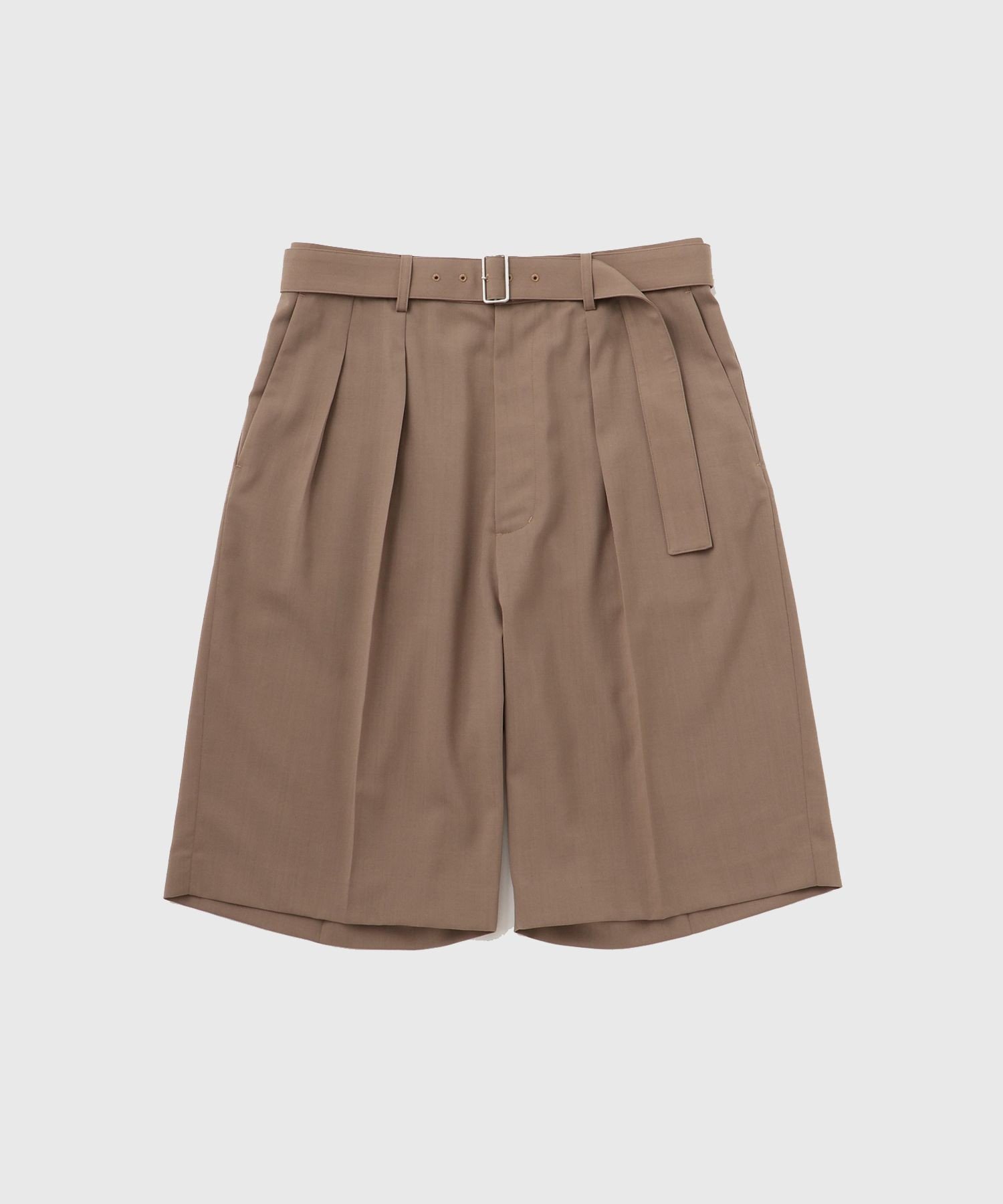 【アダムエロペ /ADAM ET ROPE' / MEN】のサマーウーステッド ベルテッド ショーツ / セットアップ可能 インテリア・キッズ・メンズ・レディースファッション・服の通販 founy(ファニー) 　ファッション　Fashion　メンズファッション　Men's Style Online　セットアップ　Setup/Men　サマー　Summer　サンダル　Sandals　ショーツ　Shorts　ジャケット　Jacket　セットアップ　Set Up　トレンド　Trend　ワイド　Wide　おすすめ　Recommend　夏　Summer　キャメル系(26)|ID: prp329100004596009 ipo3291000000032658841