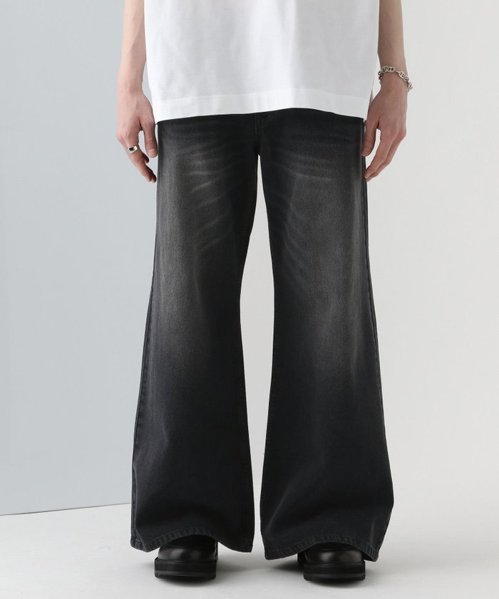 【ハレ/HARE / MEN】のデニムワイドフレアパンツ インテリア・キッズ・メンズ・レディースファッション・服の通販 founy(ファニー) https://founy.com/ ファッション Fashion メンズファッション Men's Style Online ボトムス Bottoms/Men トレンド Trend フレア Flare ワイド Wide |ID: prp329100004596024 ipo3291000000032659055