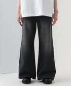 【ハレ/HARE / MEN】のデニムワイドフレアパンツ ブラック09|ID: prp329100004596024 ipo3291000000032659057