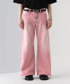 【ハレ/HARE / MEN】のデニムワイドフレアパンツ ピンク22|ID: prp329100004596024 ipo3291000000032659059