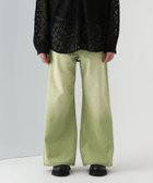 【ハレ/HARE / MEN】のデニムワイドフレアパンツ グリーン72|ID: prp329100004596024 ipo3291000000032659061