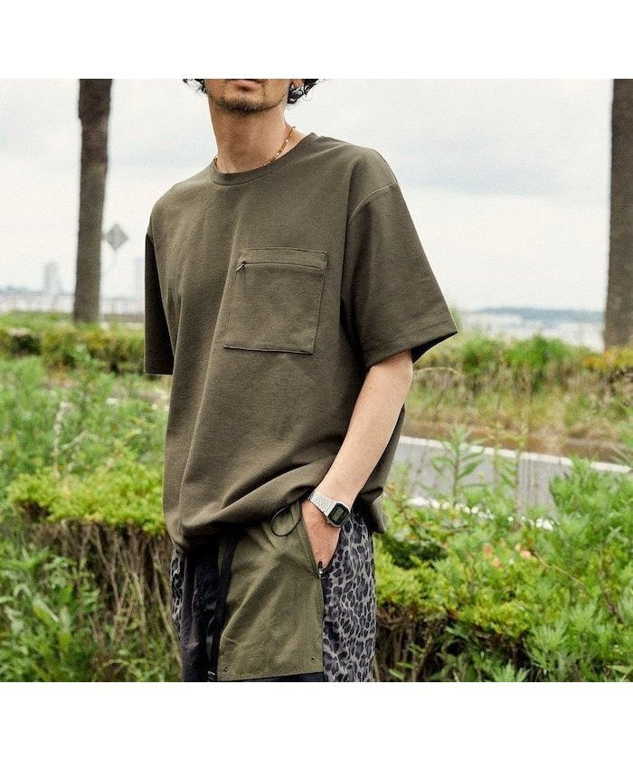 【その他のブランド/Other】のサマーニット リラックスフィット スピンドル ポケットTシャツ 25SS インテリア・キッズ・メンズ・レディースファッション・服の通販 founy(ファニー) 　ファッション　Fashion　メンズファッション　Men's Style Online　アウトドア　Outdoor　カットソー　Cut And Sew　カーゴパンツ　Cargo Pants　サマー　Summer　サンダル　Sandals　ショーツ　Shorts　スピンドル　Spindle　デニム　Denim　定番　Standard　ニットソー　Knit Sew　バランス　Balance　ビーチ　Beach　フィット　Fit　ポケット　Pocket　ミラノリブ　Milan Ribs　リラックス　Relax　S/S・春夏　Ss・Spring/Summer　おすすめ　Recommend　夏　Summer　エレガント 上品　Elegant　2025年　2025　2025春夏・S/S　Ss,Spring/Summer,2025　オリーブ|ID: prp329100004596026 ipo3291000000032659071