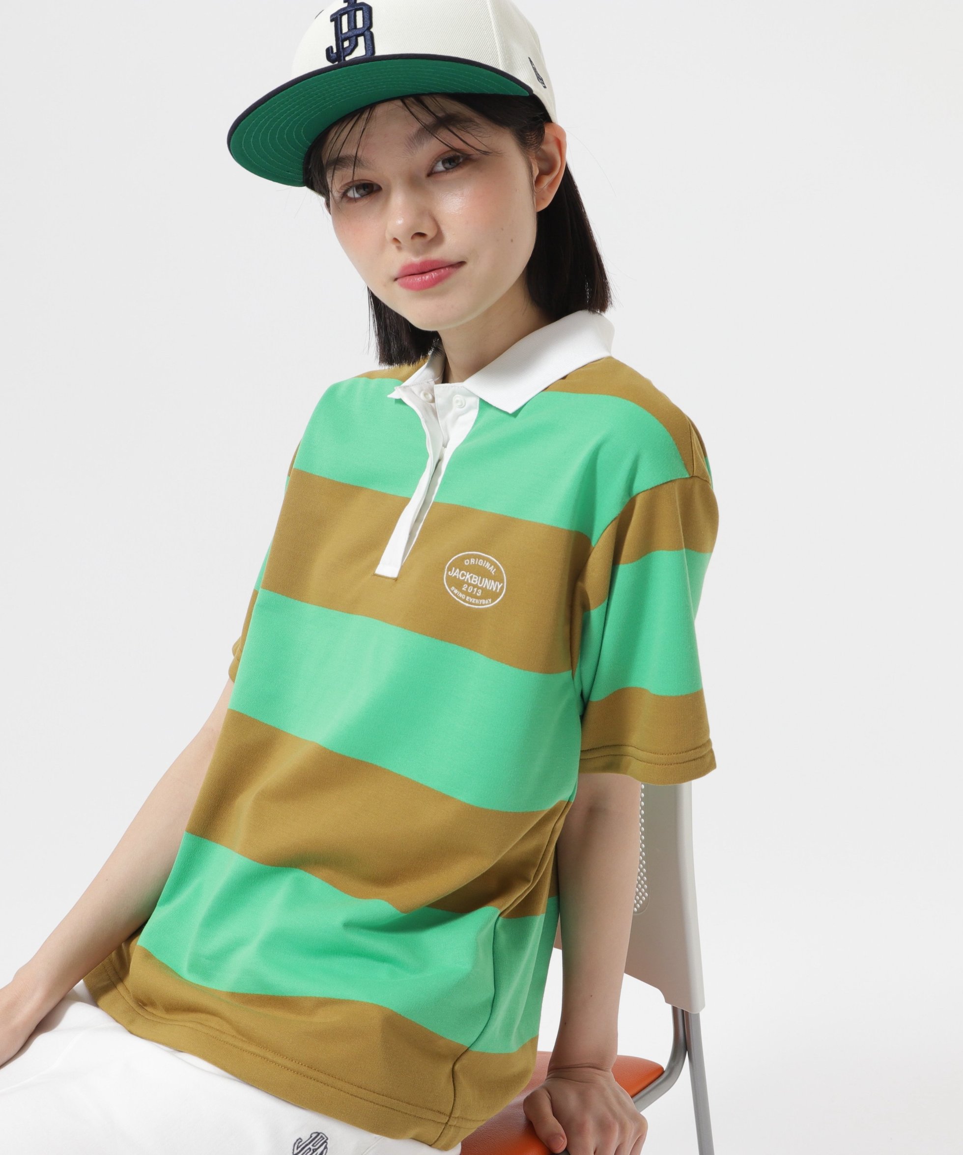 【ジャックバニー/Jack Bunny】のPE Teery半袖ポロシャツ インテリア・キッズ・メンズ・レディースファッション・服の通販 founy(ファニー) 　ファッション　Fashion　レディースファッション　Ladies' Fashion Online　トップス・カットソー　Tops/Tshirt　シャツ/ブラウス　Shirts/Blouses　ポロシャツ　Polo Shirts　おすすめ　Recommend　アウトドア　Outdoor　ゴルフ　Golf　フィット　Fit　ポロシャツ　Polo Shirt　ラグジュアリー　Luxury　リゾート　Resort　リラックス　Relax　半袖　Short Sleeve　吸水　Water Absorption　夏　Summer　グリーン|ID: prp329100004596029 ipo3291000000032659110
