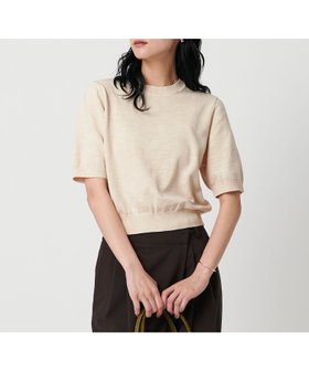 【ビューティ&ユース ユナイテッドアローズ/BEAUTY&YOUTH / UNITED ARROWS】 コットンスラブショートスリーブニット人気、トレンドファッション・服の通販 founy(ファニー) ファッション Fashion レディースファッション Ladies' Fashion Online トップス・カットソー Tops/Tshirt ニット Knit Tops サマー Summer スラックス Slacks デニム Denim フィット Fit ボトム Bottom 半袖 Short Sleeve |ID:prp329100004596032