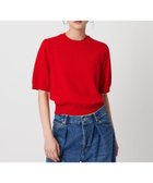 【ビューティ&ユース ユナイテッドアローズ/BEAUTY&YOUTH / UNITED ARROWS】のコットンスラブショートスリーブニット 人気、トレンドファッション・服の通販 founy(ファニー) ファッション Fashion レディースファッション Ladies' Fashion Online トップス・カットソー Tops/Tshirt ニット Knit Tops サマー Summer スラックス Slacks デニム Denim フィット Fit ボトム Bottom 半袖 Short Sleeve thumbnail RED|ID: prp329100004596032 ipo3291000000032659171