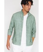 【トルネードマート/TORNADO MART / MEN】のHIGH STREETメランジプリントショートウイング7分袖シャツ ライトグリーン|ID: prp329100004596033 ipo3291000000032659176