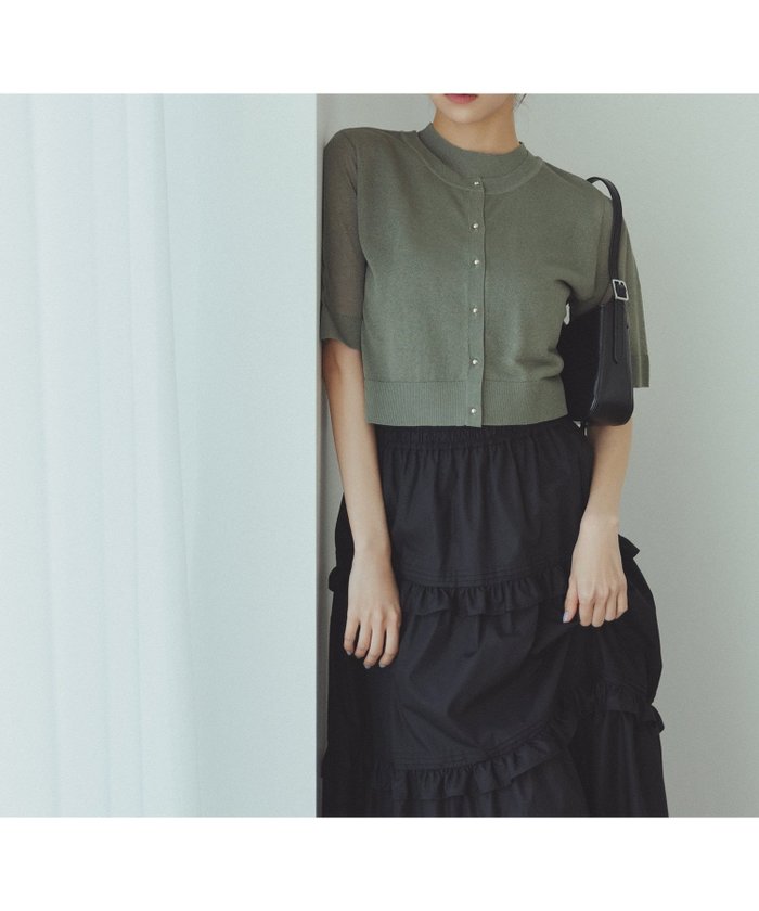 【ナチュラル ビューティー ベーシック/NATURAL BEAUTY BASIC】のシアーショートカーデアンサンブル インテリア・キッズ・メンズ・レディースファッション・服の通販 founy(ファニー) https://founy.com/ 雑誌掲載アイテム Magazine Items ファッション雑誌 Fashion Magazines オッジ Oggi ファッションモデル・俳優・女優 Models 女性 Women 古畑星夏 Furuhata Seika ファッション Fashion レディースファッション Ladies' Fashion Online トップス・カットソー Tops/Tshirt アンサンブル Knit Ensemble 8月号 August Issue インナー Inner カーディガン Cardigan コンパクト Compact シアー Sheer リブニット Rib Knit 夏 Summer 雑誌 Magazine |ID: prp329100004596034 ipo3291000000032659184
