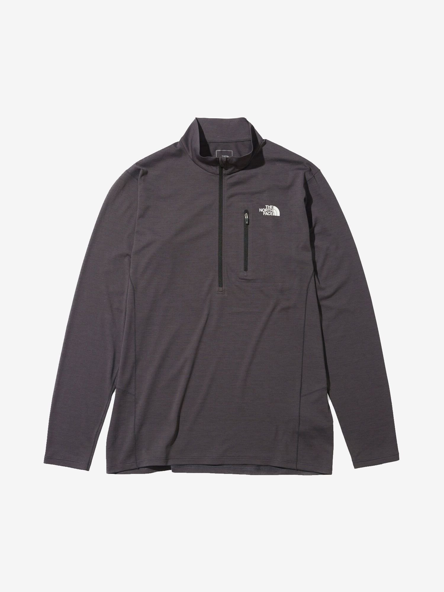 【ザ ノース フェイス/THE NORTH FACE / MEN】のロングスリーブフラッシュドライスリーディージップアップ(メンズ) インテリア・キッズ・メンズ・レディースファッション・服の通販 founy(ファニー) 　ファッション　Fashion　メンズファッション　Men's Style Online　なめらか　Smooth　ポケット　Pocket　メンズ　Mens　ロング　Long　夏　Summer　長袖　Long Sleeve　ミックスチャコール|ID: prp329100004596042 ipo3291000000032659316