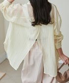 【ラナン/Ranan】のRanan/バックスリットシアーシャツ イエロー|ID: prp329100004596054 ipo3291000000032659466