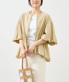【マイカ ディール/MICA & DEAL】のペプラムボリュームシャツブルゾン BEIGE|ID: prp329100004596057 ipo3291000000032659515