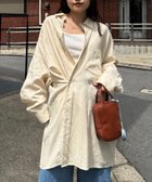 【チャオパニックティピー/CIAOPANIC TYPY】の【willow】リネン混チュニックシャツ ベージュ|ID: prp329100004596063 ipo3291000000032659670