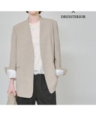 【ドレステリア/DRESSTERIOR】の【スタイリスト福田麻琴さんコラボ】ノーカラージャケット ベージュ|ID: prp329100004596066 ipo3291000000032659709
