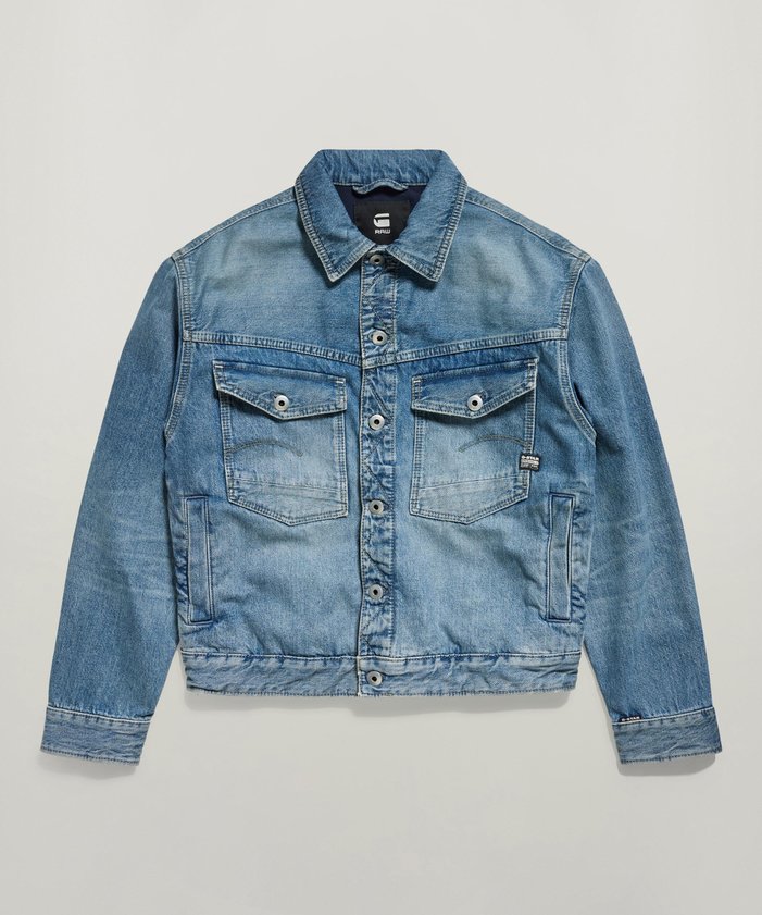 【ジースターロウ/G-STAR RAW / MEN】の【公式ショップ】DAKOTA JACKET/ヴィンテージライクベーシックデザインデニムジャケット インテリア・キッズ・メンズ・レディースファッション・服の通販 founy(ファニー) https://founy.com/ ファッション Fashion メンズファッション Men's Style Online ウエスタン Western クラシック Classic ケミカル Chemical ジャケット Jacket ストレート Straight ツイル Twill デニム Denim フィット Fit フラット Flat フラップ Flap ペーパー Paper ポケット Pocket ループ Loop レギュラー Regular |ID: prp329100004596073 ipo3291000000032659839
