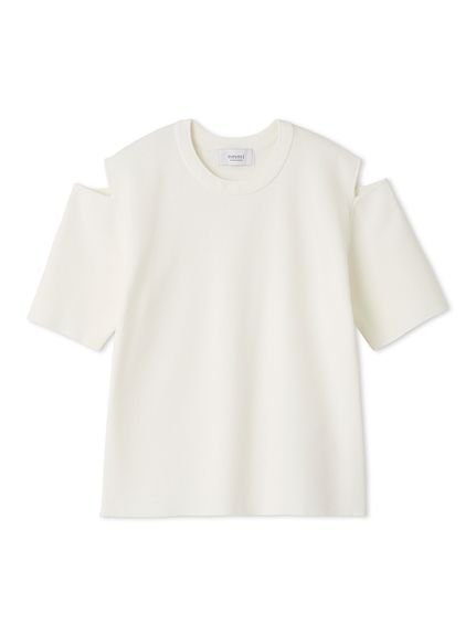 【エミ/emmi】のカットオフショルダーニット インテリア・キッズ・メンズ・レディースファッション・服の通販 founy(ファニー) 　ファッション　Fashion　レディースファッション　Ladies' Fashion Online　トップス・カットソー　Tops/Tshirt　ニット　Knit Tops　カットオフ　Cut Off　シンプル　Simple　WHT[001]|ID: prp329100004596093 ipo3291000000032660073