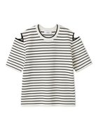 【エミ/emmi】のカットオフショルダーニット 人気、トレンドファッション・服の通販 founy(ファニー) ファッション Fashion レディースファッション Ladies' Fashion Online トップス・カットソー Tops/Tshirt ニット Knit Tops カットオフ Cut Off シンプル Simple thumbnail BORDER[933]|ID: prp329100004596093 ipo3291000000032660078