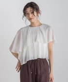 【ドロワット ロートレアモン/Droite Lautreamont】の【WEB限定】気流染めティアードブラウス≪手洗い可能≫ オフホワイト|ID: prp329100004596097 ipo3291000000032660105