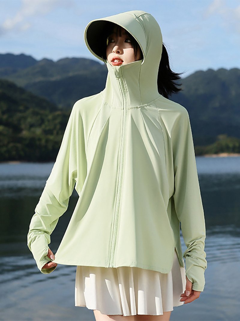 【ドゥーベル/Doux Belle】のトップス パーカー ラッシュガードパーカー インテリア・キッズ・メンズ・レディースファッション・服の通販 founy(ファニー) 　ファッション　Fashion　レディースファッション　Ladies' Fashion Online　トップス・カットソー　Tops/Tshirt　パーカ　Sweats　パーカー　Hoodie　パープル　Purple　グリーン|ID: prp329100004596102 ipo3291000000032660224