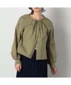 【コムサイズム/COMME CA ISM】の【セットアップ対応】タイプライター ノーカラーブルゾン オリーブ|ID: prp329100004596113 ipo3291000000033269833