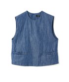 【マーコート/MARcourt】のmizuiro ind デニムショートベスト ブルー|ID: prp329100004596118 ipo3291000000033056079