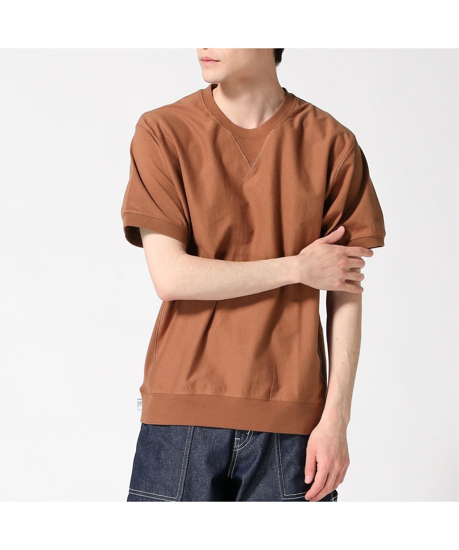 【ジムマスター/gym master / MEN】のgym master/7.4ozヘビーウェイトクルーネック インテリア・キッズ・メンズ・レディースファッション・服の通販 founy(ファニー) 　ファッション　Fashion　メンズファッション　Men's Style Online　クラシカル　Classical　フロント　Front　定番　Standard　ブラウン|ID: prp329100004596120 ipo3291000000032660569