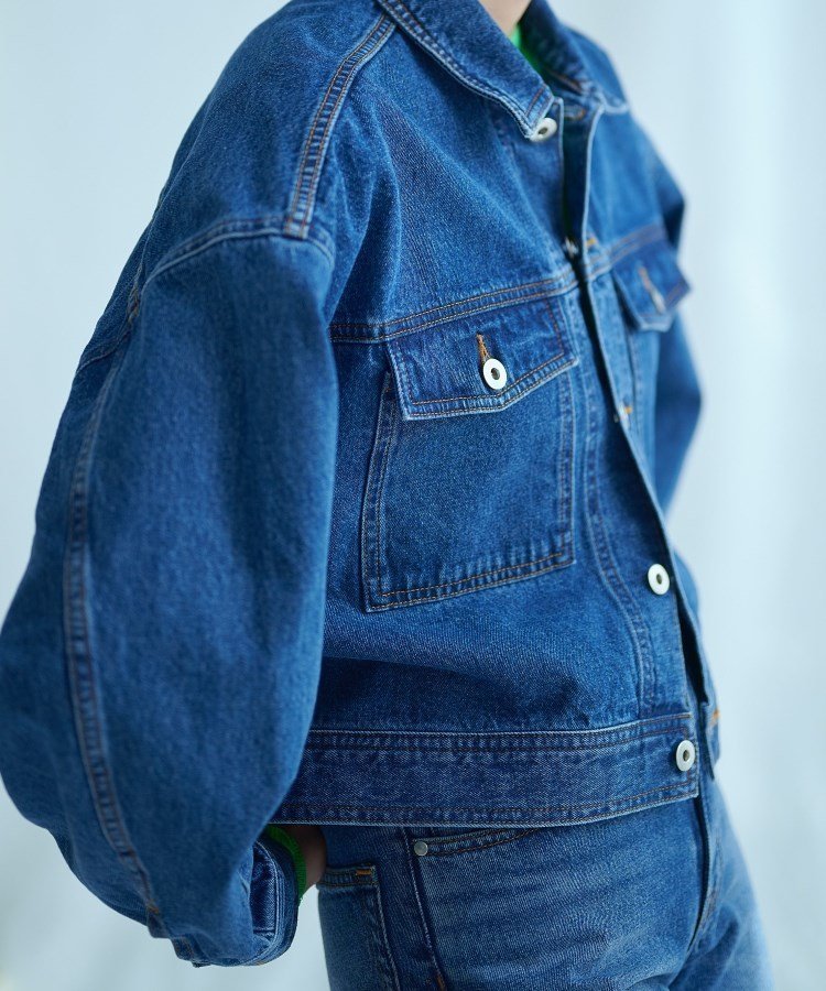 【インディヴィ/INDIVI】のフォルムデニムジャケット インテリア・キッズ・メンズ・レディースファッション・服の通販 founy(ファニー) 　ファッション　Fashion　レディースファッション　Ladies' Fashion Online　アウター　Coat Outerwear　ジャケット　Jackets　デニムジャケット　Denim Jackets　ジャケット　Jacket　デニム　Denim　フォルム　Form　エレガント 上品　Elegant　定番　Standard　ネイビー|ID: prp329100004596123 ipo3291000000032660642