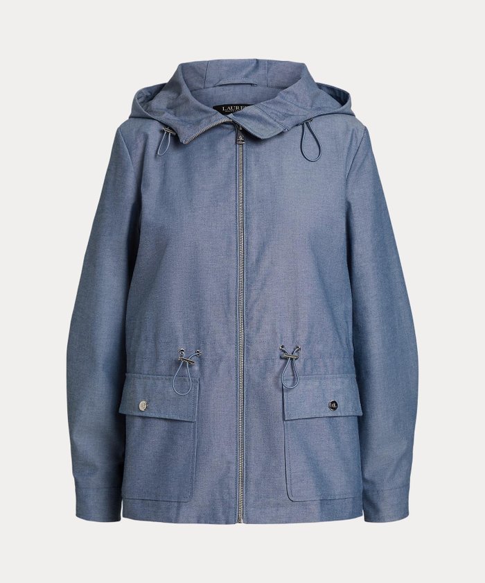 【ラルフローレン/RALPH LAUREN】のコットンブレンド シャンブレー フーデッド アノラック インテリア・キッズ・メンズ・レディースファッション・服の通販 founy(ファニー) https://founy.com/ ファッション Fashion レディースファッション Fashion for Women カフス Cuff Design シャンブレー Chambray, Denim-Like Fabric ストレート Straight, Straight Cut ドローコード Drawcord, Drawstring Cord パッチ Patch, Appliqué フィット Fit, Slim Fit フロント Front, Front Design ポケット Pocket, Pocket Detail メタル Metal, Metal Parts 長袖 Long Sleeve, Full Sleeve |ID: prp329100004596143 ipo3291000000032660929