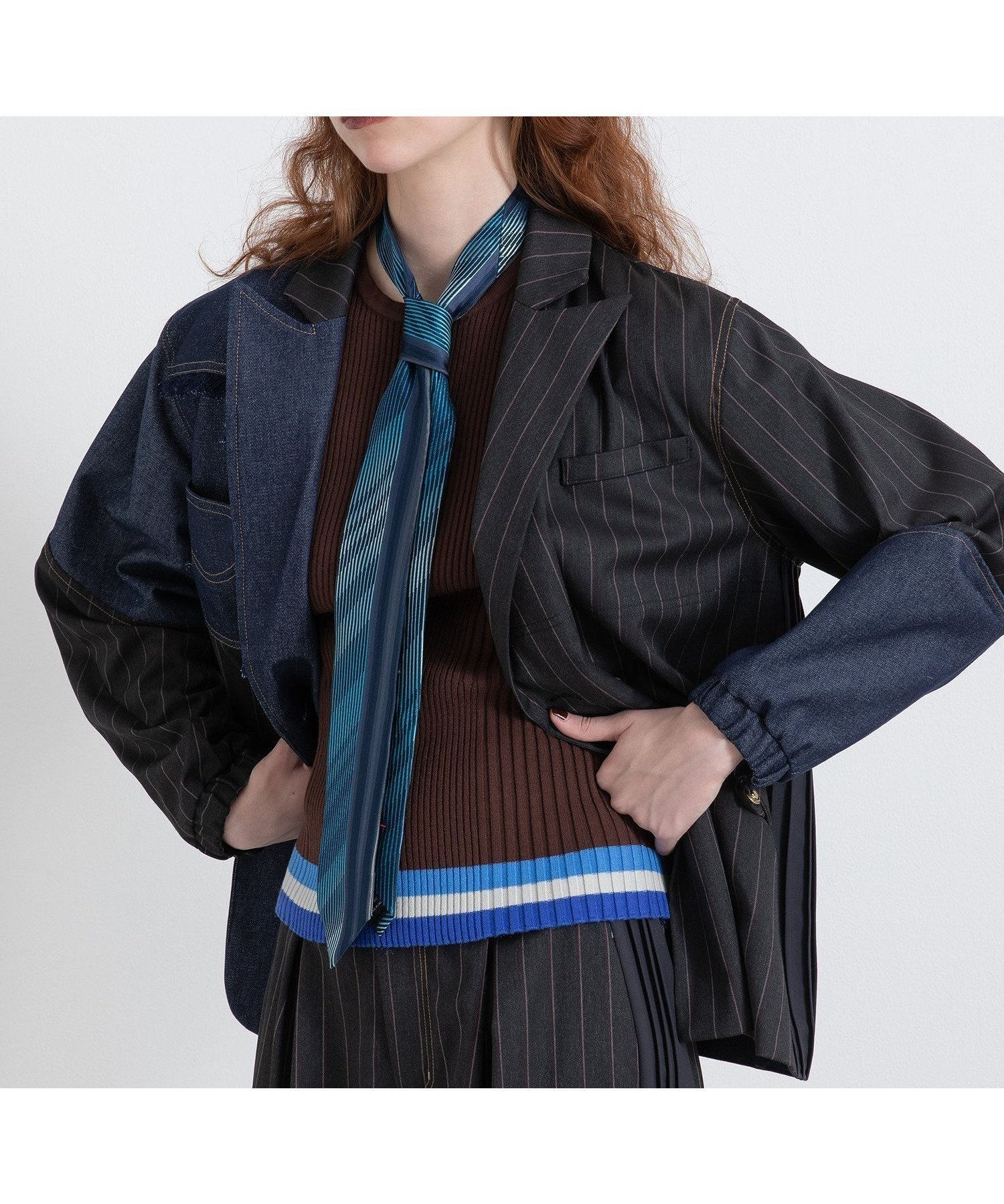 【アウラアイラ/AULA AILA】のCHECK DENIM COMBINATION JACKET インテリア・キッズ・メンズ・レディースファッション・服の通販 founy(ファニー) 　ファッション　Fashion　レディースファッション　Fashion for Women　アウター　Coat / Outerwear Collection　レディースジャケット・軽アウター　Jackets　冬　Winter / This Winter　A/W・秋冬　Autumn/Winter　CHARCOAL|ID: prp329100004596149 ipo3291000000032660990