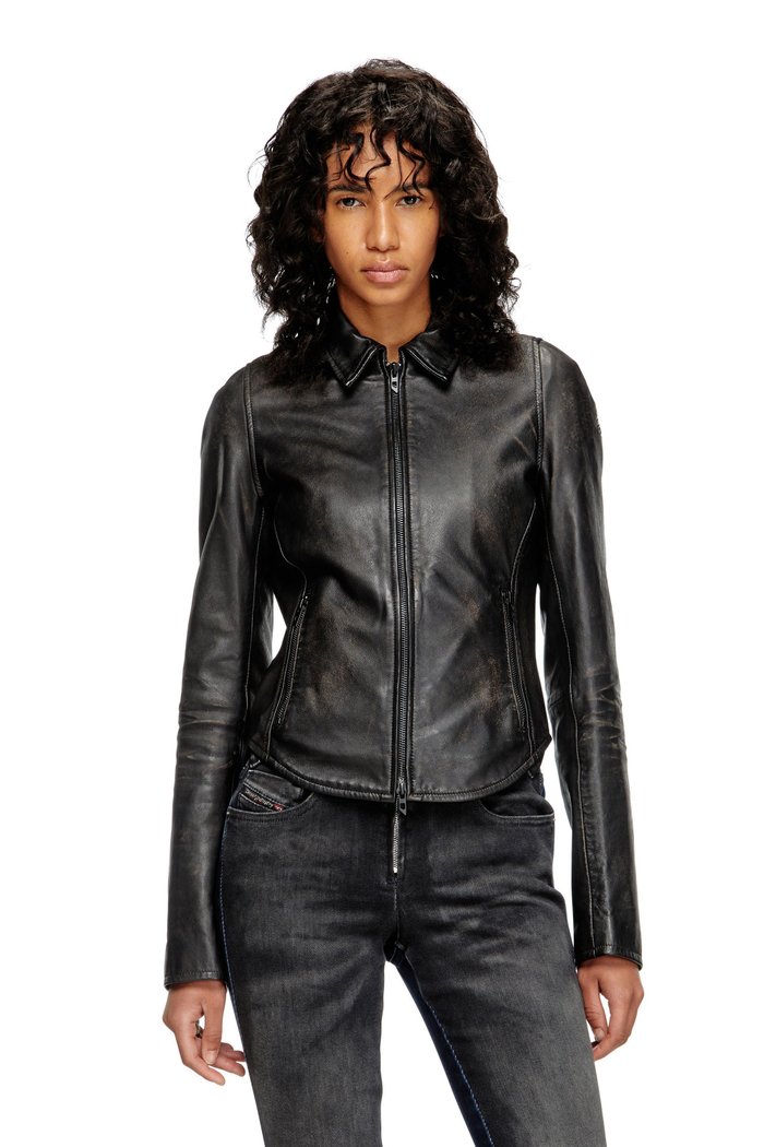 【ディーゼル/DIESEL】のウィメンズ レザージャケット L-EGRAD インテリア・キッズ・メンズ・レディースファッション・服の通販 founy(ファニー) https://founy.com/ ファッション Fashion レディースファッション Fashion for Women アウター Coat / Outerwear Collection レディースジャケット・軽アウター Jackets シェイプ Shape, Slim Fit ジャケット Jacket, Outerwear ユーズド Used, Vintage-Look ラグジュアリー Luxury, Elegant |ID: prp329100004596152 ipo3291000000032661029